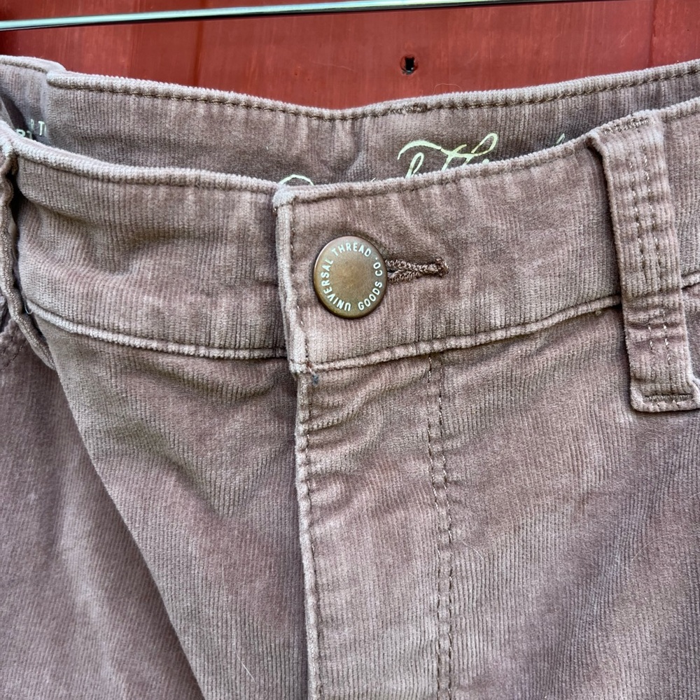 Mauve Universal Thread High Rise Corduroy Pants size 14W
